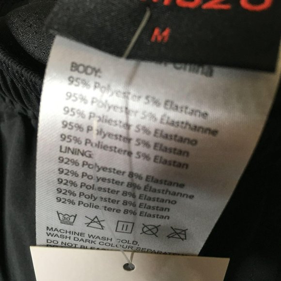 Demozu Mens Running Shorts 5" M Black NWT - Picture 5 of 7